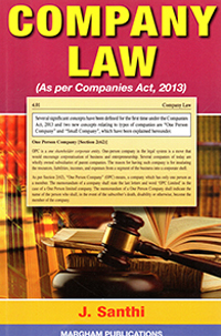 Company law (As per Companies Act, 2013) - J. Santhi