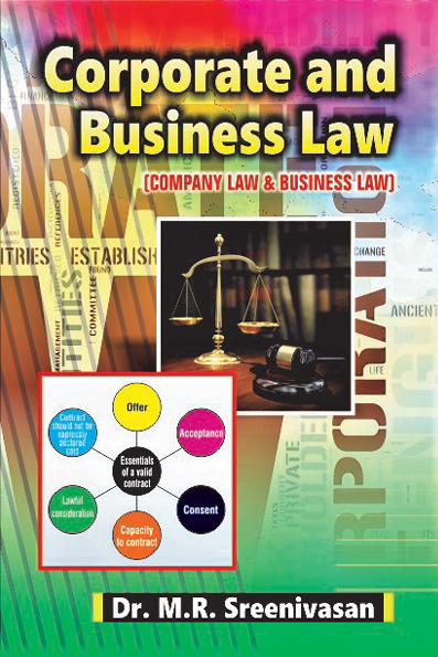 Corporate and Business Law – Dr. M. R. Sreenivasan